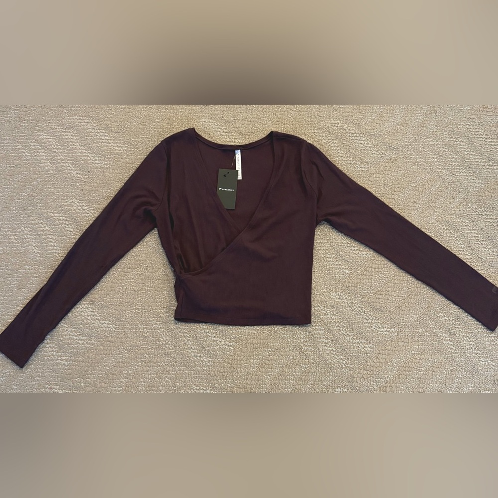Fabletics Women's Deep Purple Long Sleeve Top